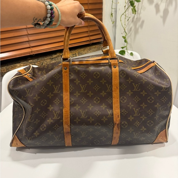 Vintage Louis Vuitton Keepall 60 Bandouliere Monogram Canvas Duffel Travel Bag - Picture 3 of 10